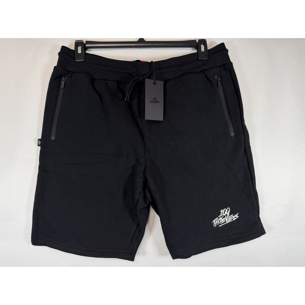100 Thieves Men's Sweat Shorts XL Nadeshot Zip Pockets eSports Gaming 9 In